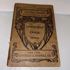 CHRISTMAS CAROL DICKENS 1910 Maynards English Classic #32