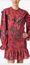NWT Farm Rio size M Sunset tapestry mini dress cotton button close in back