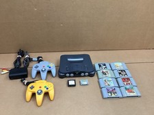 Nintendo 64 Console 2 Remote Controller 8 Game Authentic N64 Works Bundle