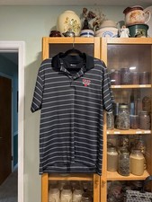 PING Valdosta State University V-State Blazers Striped Performance Golf Polo Shi