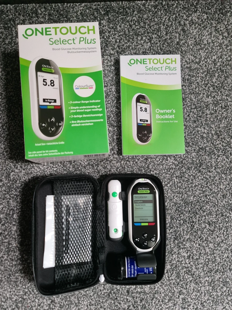 Sistema de monitor medidor de glucosa en sangre One Touch Select Plus