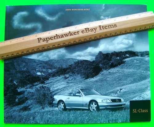 2000 MERCEDES BENZ 500SL / 600SL V-12 DLX USA 48-pg COLOR CATALOG Brochure XLNT+