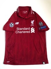Liverpool FC 2018-19 Home Shirt New Balance Youth XLB #8 JENN - Mint Condition