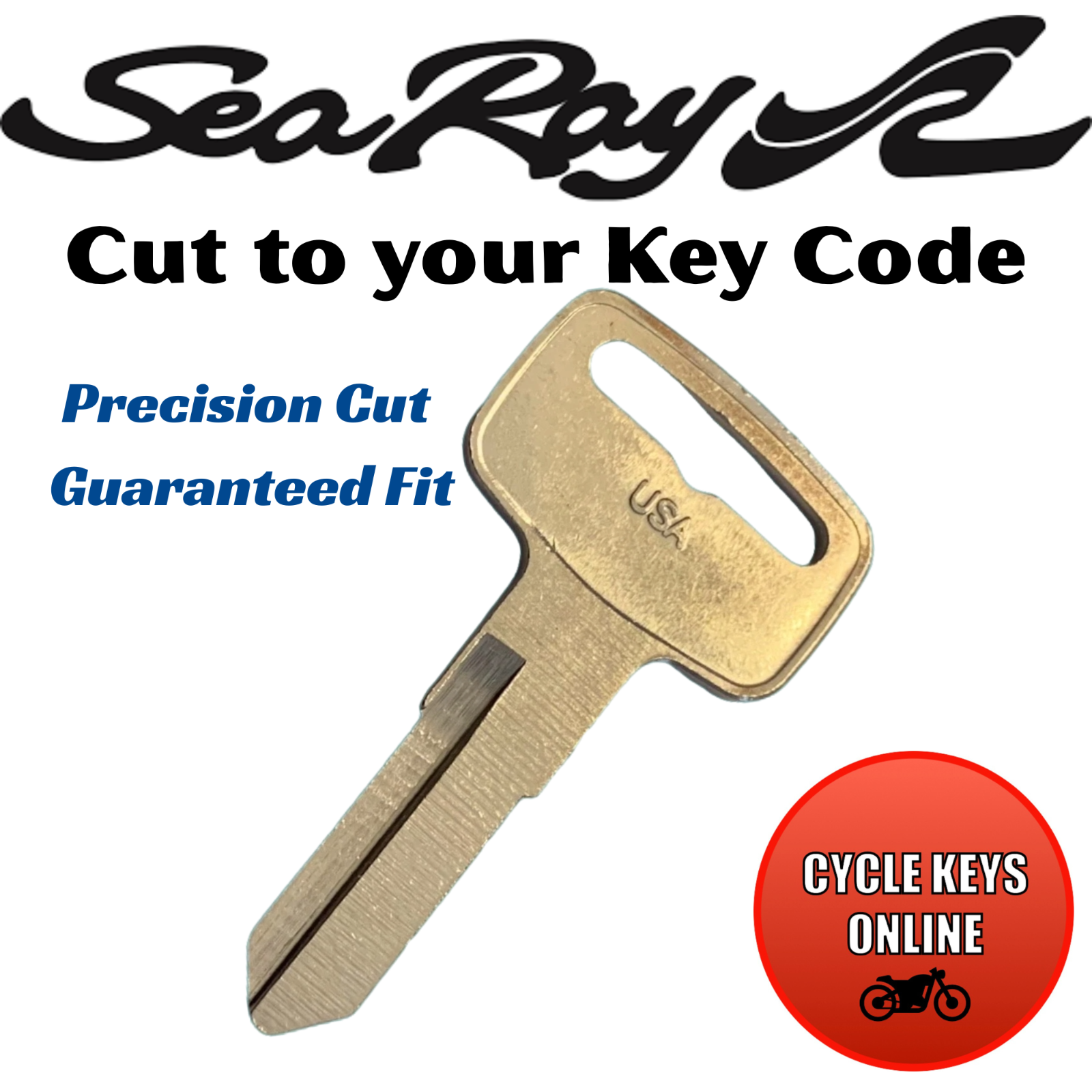 Sea Ray boat keys cut to code spare replacement key for codes 3101-3150 ...