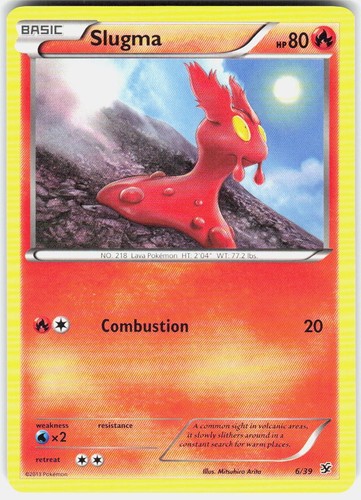Slugma 6/39 Common Kalos Starter Set Pokemon EN NM