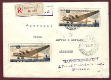 RUSSIE - LETTRE RECOMMANDÉE PAR AVION - MOSCOU POUR LISBONNE - POSTE AÉRIENNE