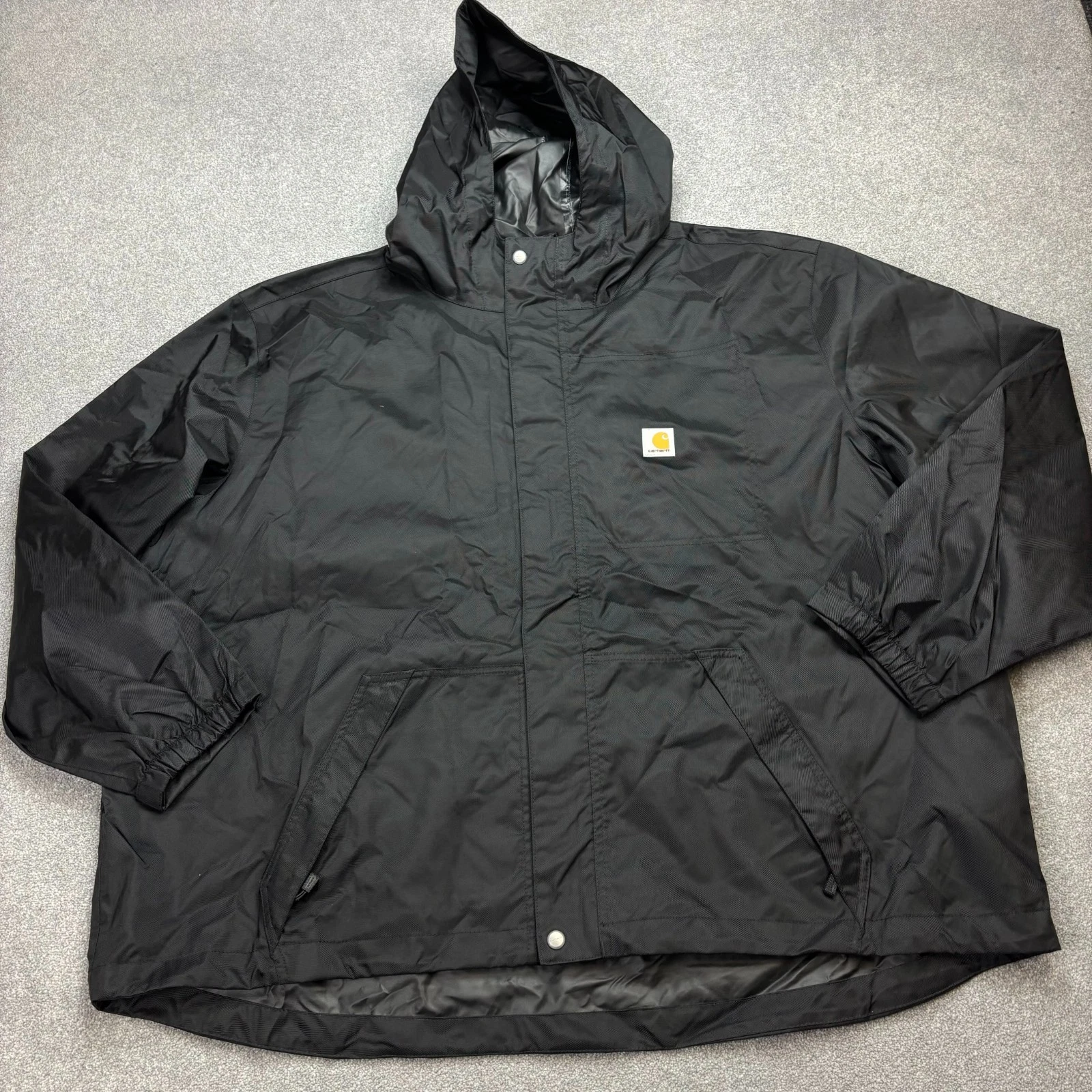 Carhartt Jacket Adult 4XL Black Storm Defender Work Hood Windbreaker Rain Men
Opens in a new window