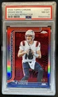 2025 Topps Chrome Drake Maye Etch Variation Red Refractor SSP #/5 Patriots PSA 8