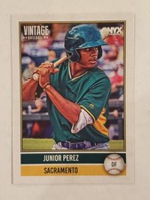 JUNIOR PEREZ 2026 Onyx Vintage BASE CARD #OVJUPE Athletics