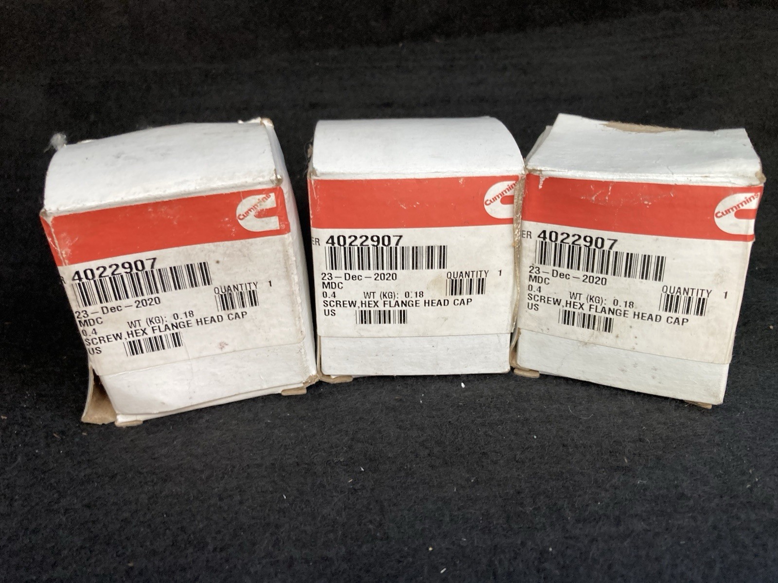 Genuine Cummins 4022907 Hex Flange Head Cap Screw Pack Of 3 image 1