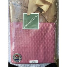 Bardwil Linens Cobblestone tablecloth in rose designed with a textured weave new