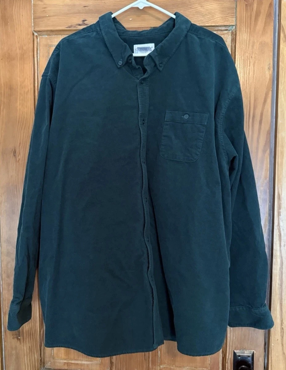 Chemise Homme John Blair, Manches Longues, Bleue, Taille L, Neuve Avec étiquettes
