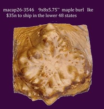 Maple Burl Bowl Turning Craft Wood DIY Macap26-3546