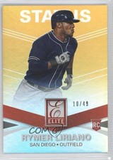 2015 Panini Elite Status Gold 10/49 Rymer Liriano #27 9yl