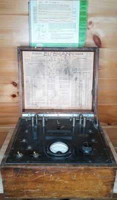 Eisemann Winding Magneto Tester Vintage Brass Era With Paperwork