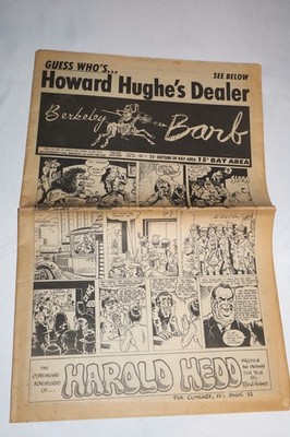 BERKELEY BARB #348 April 972 VTG Newspaper Harold Hedd Underground Comix SF CA