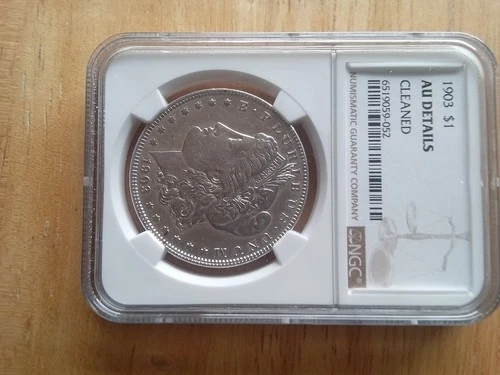 1903 Morgan Silver Dollar Ngc Au Details Cleaned Starting Bid $20.00 Free...