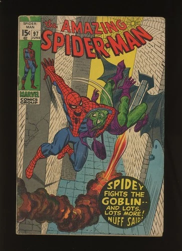 Amazing Spider-Man #97 (1971) FN - Non-Code Drug Story Bronze Age Key -RareCo
