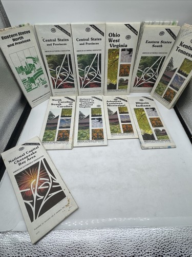 VINTAGE ROAD STREET CITY MAPS LOT OF 66 OLD MAPS MANY WEST COAST MOSTLY 70-90S - Picture 4 of 9