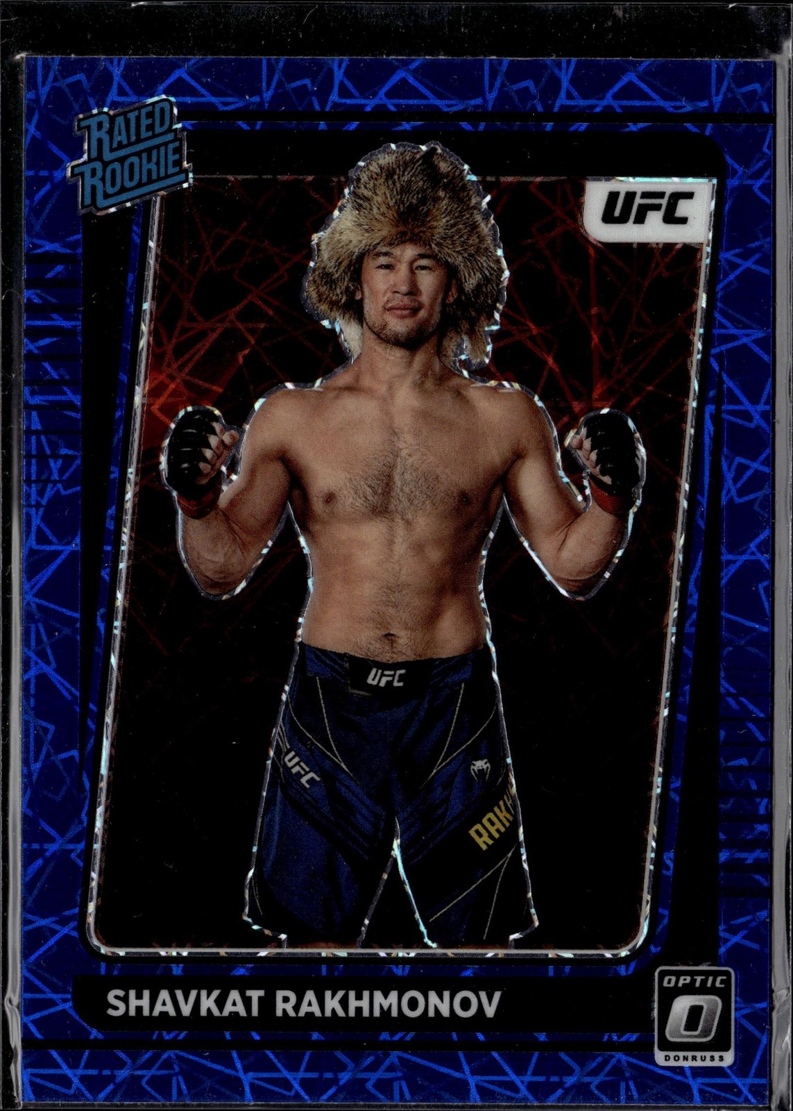 2022 Donruss Optic UFC #115 Shavkat Rakhmonov Blue Velocity
