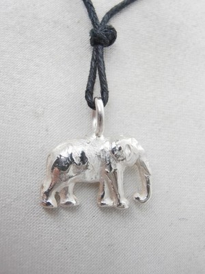 Cozzi Gioielli Elephant Charm Pendant 925 Sterling Silver Unisex