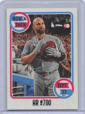 2023 Topps Heritage #NT-3 Albert Pujols Now & Then