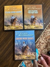Ty Evans Mulemanship 3 DVD Lot: GROUND WORK BASICS COLT-STARTING Fixed Herd