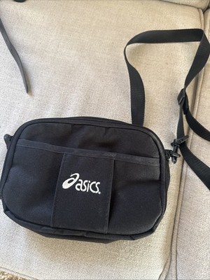 black Asics branded pouch