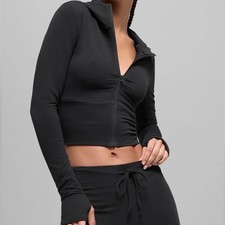 Alo Yoga Sway Full Zip Hoodie Black M