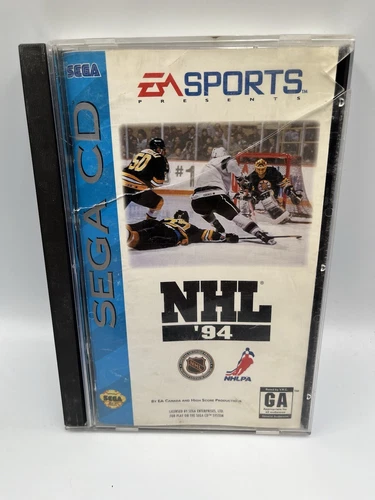 NHL '94 (Sega CD, 1993) CIB w/ Case and Manual Complete