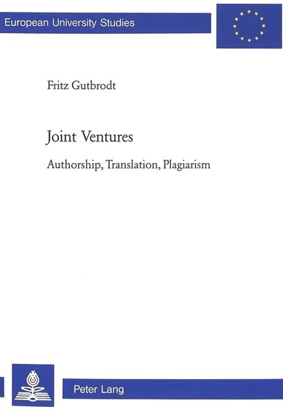Fritz Gutbrodt | Joint Ventures | Taschenbuch | Englisch (2003) | Peter Lang-image