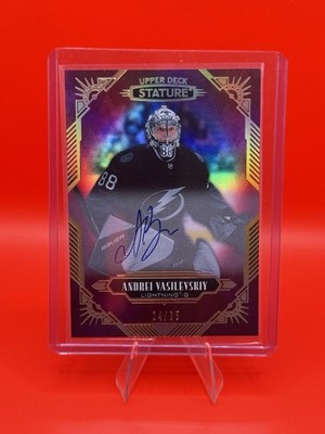 2020-21 Upper Deck Stature Red Auto /35 Andrei Vasilevskiy #20 Auto