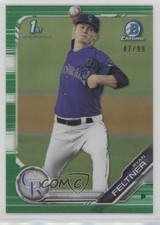 2019 Bowman Chrome Prospects Green Refractor 47/99 Ryan Feltner #BCP-229 0o84