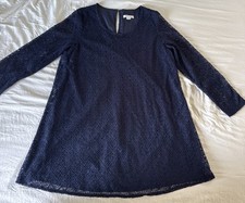 Loveriche Dress Womens 2XL Navy Blue Lace Lined