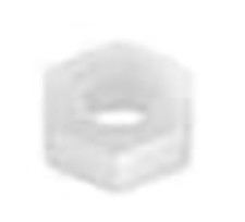 1 Pcs Plastic Fully Threaded, 0.71-MA051, USED