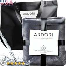 Waterproof King Blanket Plush Fleece Moisture Barrier Durable Cozy Protector New