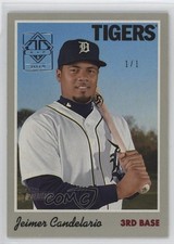 2019 Topps Heritage Transcendent VIP Party 1/1 Jeimer Candelario #33 nf5