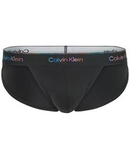 New Men's CALVIN KLEIN Black Logo Pride Sports Brief Size XL