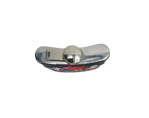 Stainless Steel 7 OZ Flask Flowers & Butterflies Embroidered Read Below - Picture 7 of 12