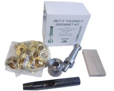 C. S. Osborne K235-6: 13/16" Complete Tool Grommet Kit- Brass Size 6 13305