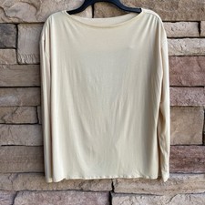Lululemon cream beige cut out back long sleeve top Women 10 EUC