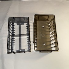 Two Vintage Retro 80's   Holder Storage Case Racks holds 10 tapes each A