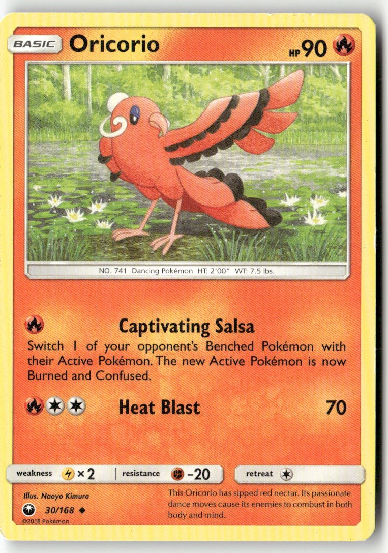 Oricorio 30/168 Uncommon Celestial Storm Pokemon Moderately Played