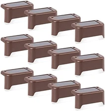 Solar Deck Lights Bronze Finished Waterproof LED Pathway