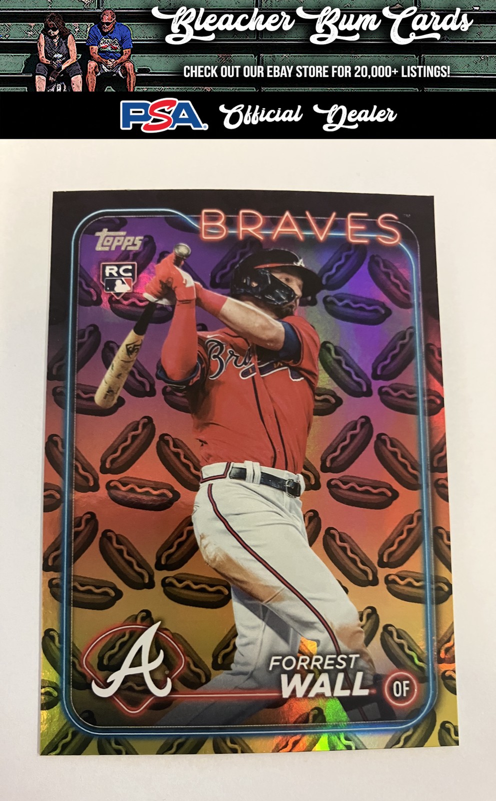 2024 Topps 391 Forrest Wall Holiday Hot Dogs Rookie