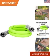 Zero Memory 5/8" x 5' Garden Hose with Leak-free Connections - Reliable & Strong