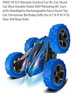 Remote Control Car Stunt Cars: Double Sided 360°Flip Rotating 4WD By Free To Fly