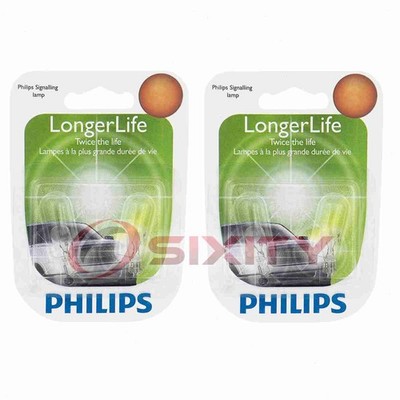 2 pc Philips Rear Side Marker Light Bulbs for Chevrolet Cavalier Corvette wd