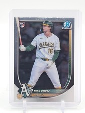 NICK KURTZ 2025 BOWMAN CHROME ROOKIE #93 ATHLETICS BASEBALL A Q0107