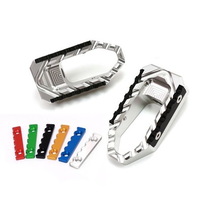 CNC Silver Wide Rider Front Foot Pegs For Aprilia RSV 1000 R Factory 2006-2008